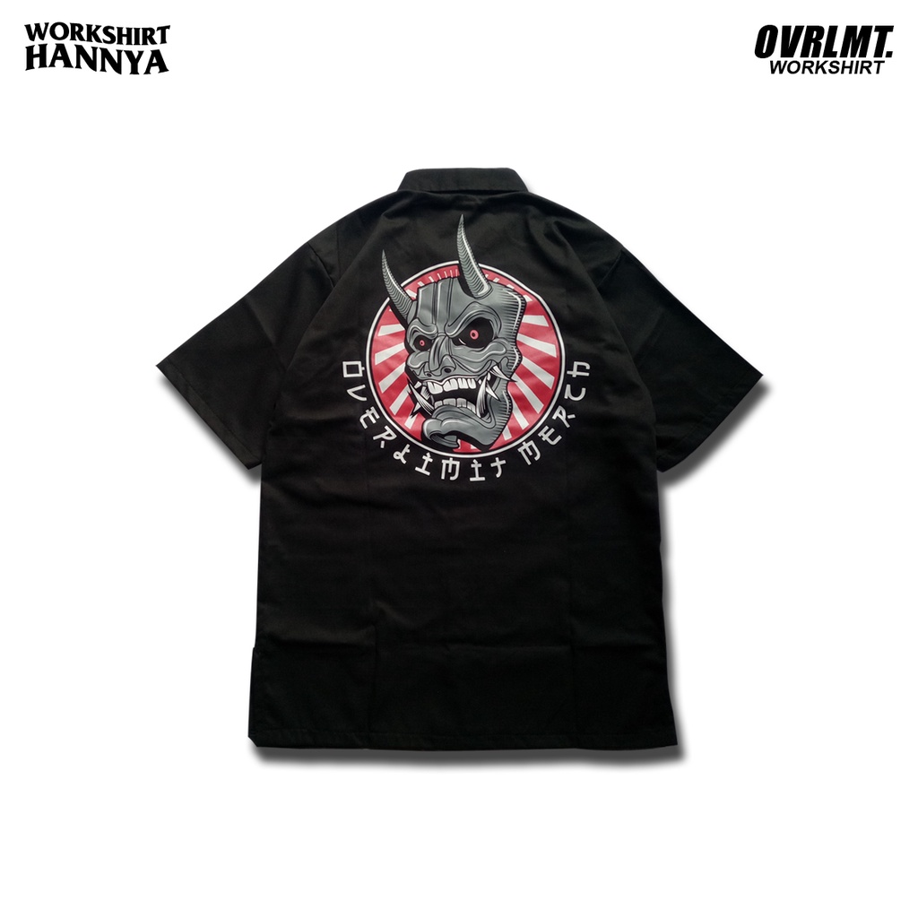 WORKSHIRT OVERLIMIT HANNYA WORK SHIRT KEMEJA BAJU KERJA DISTRO