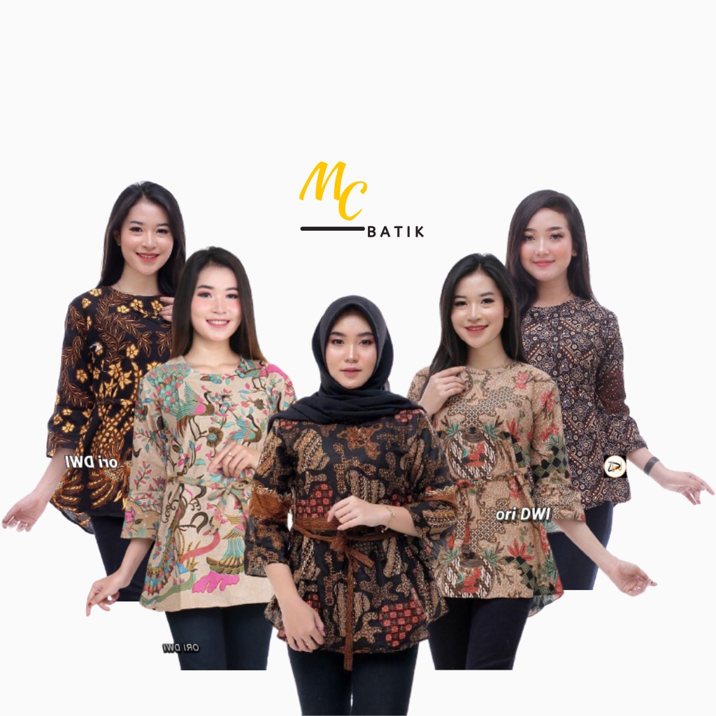 MCbatik Blouse | Atasan Blouse Batik Wanita Modern-Blouse Batik Kantor