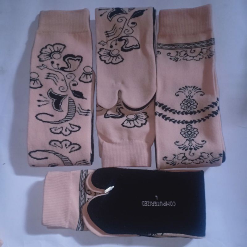 KAOS KAKI JEMPOL MOTIF KAOS KAKI JEMPOL MUSLIMAH(motif batik no kemas)