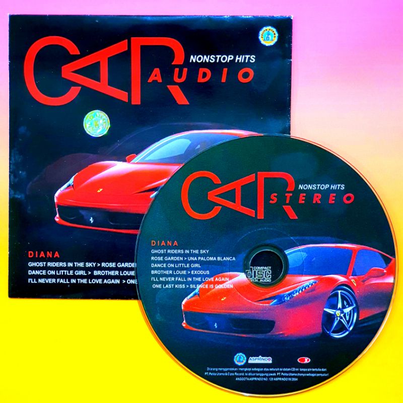 KASET ORIGINAL CD LAGU CAR STEREO NONSTOP HITS - COMPACT DISC AUDIO MUSIK LAGU BARAT - LAGU NOSTALGI