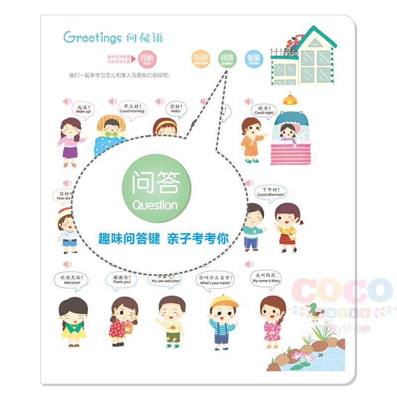 Ready Interactive Encyclopedia Bilingual Soundbook English Chinese Inggris Mandarin sound book