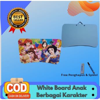 

White Board Anak Berbagai Karakter/White Board Asli Melamin Free Penghapus Dan Spidol