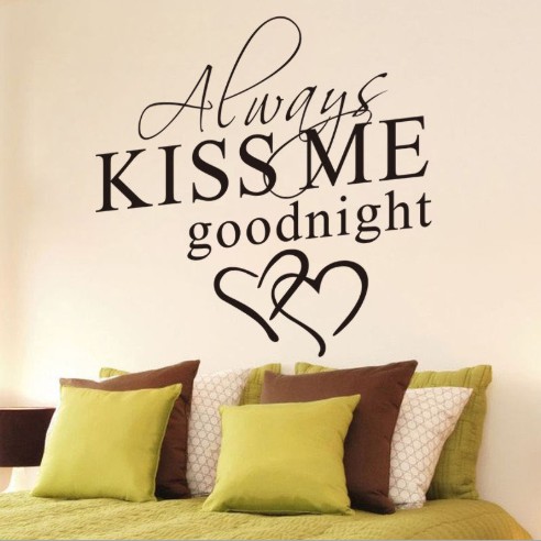 stiker always kiss me / stiker dinding / wallstiker - AA