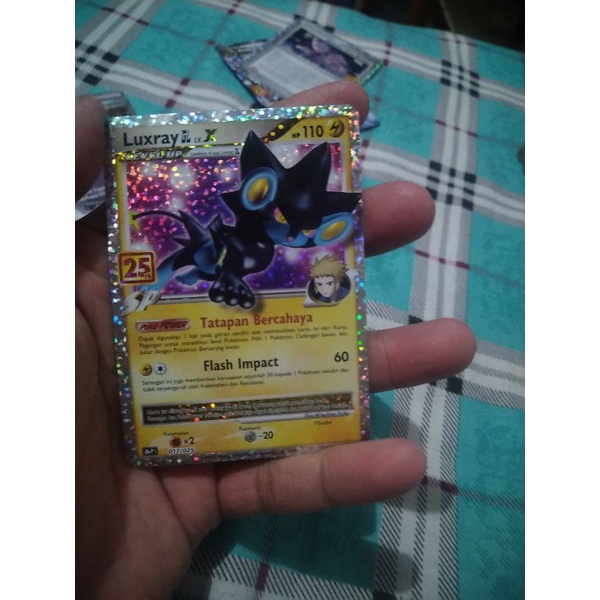 kartu pokemon bahasa Indonesia 25th anniversary luxray X