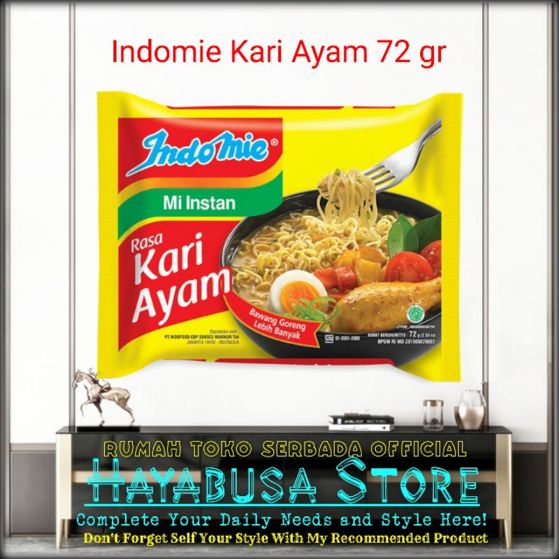 

Indomie Mi Kuah Rasa Kari Ayam 72gram