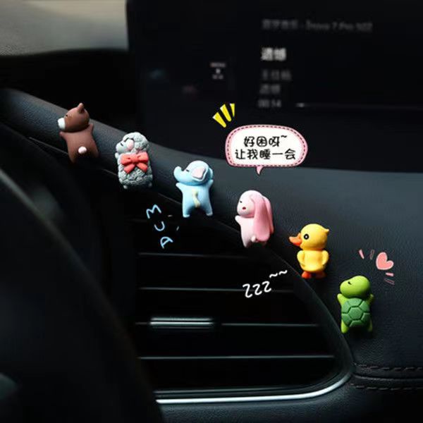 Stiker Dekorasi interior Dan Eksterior Mobil Motif Kartun Lucu Bahan resin