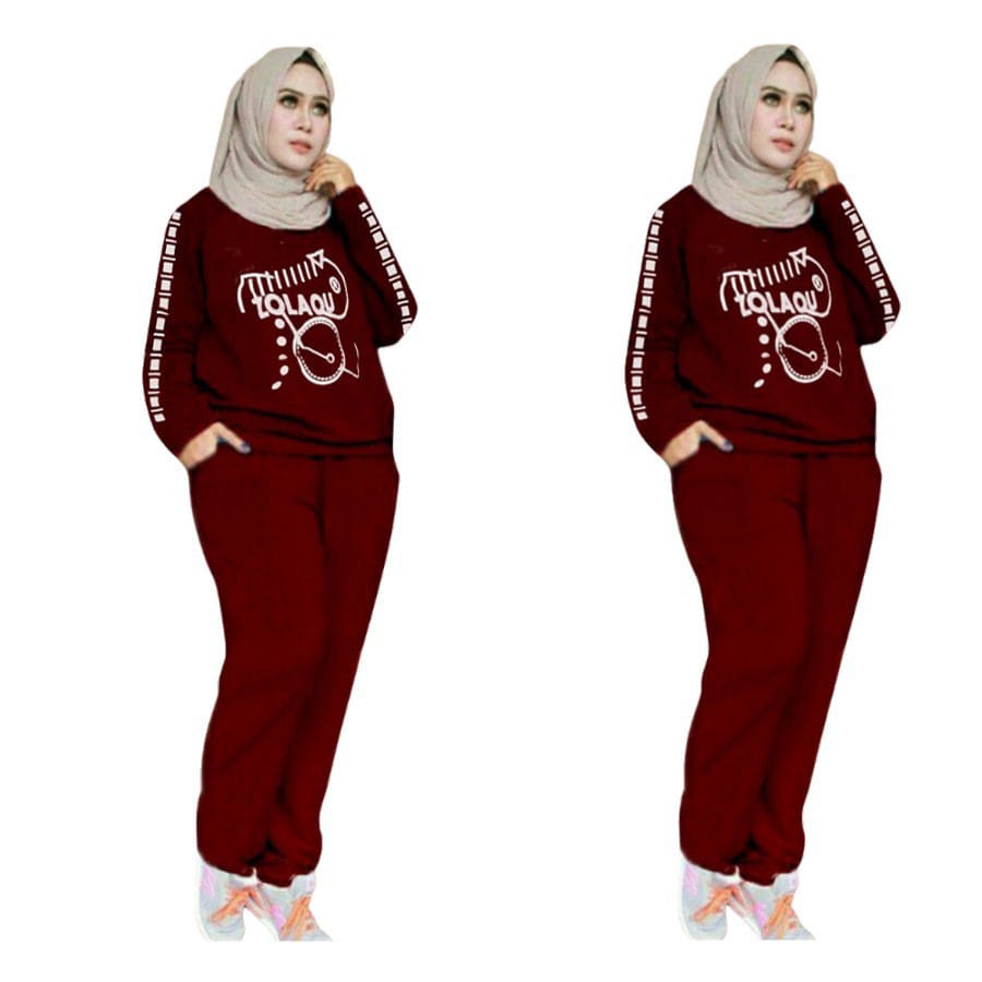 SETELAN JUMBO  ZOLAQU/ SETELAN TRANING / SETELAN WANITA/ FASHION WANITA / SETELAN ZLQ