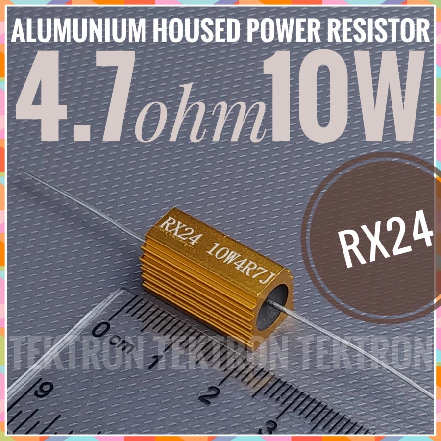 RX24 Alumunium Housed Power Resistor 4.7ohm 10W 4.7 Ohm 10 Watt Audio