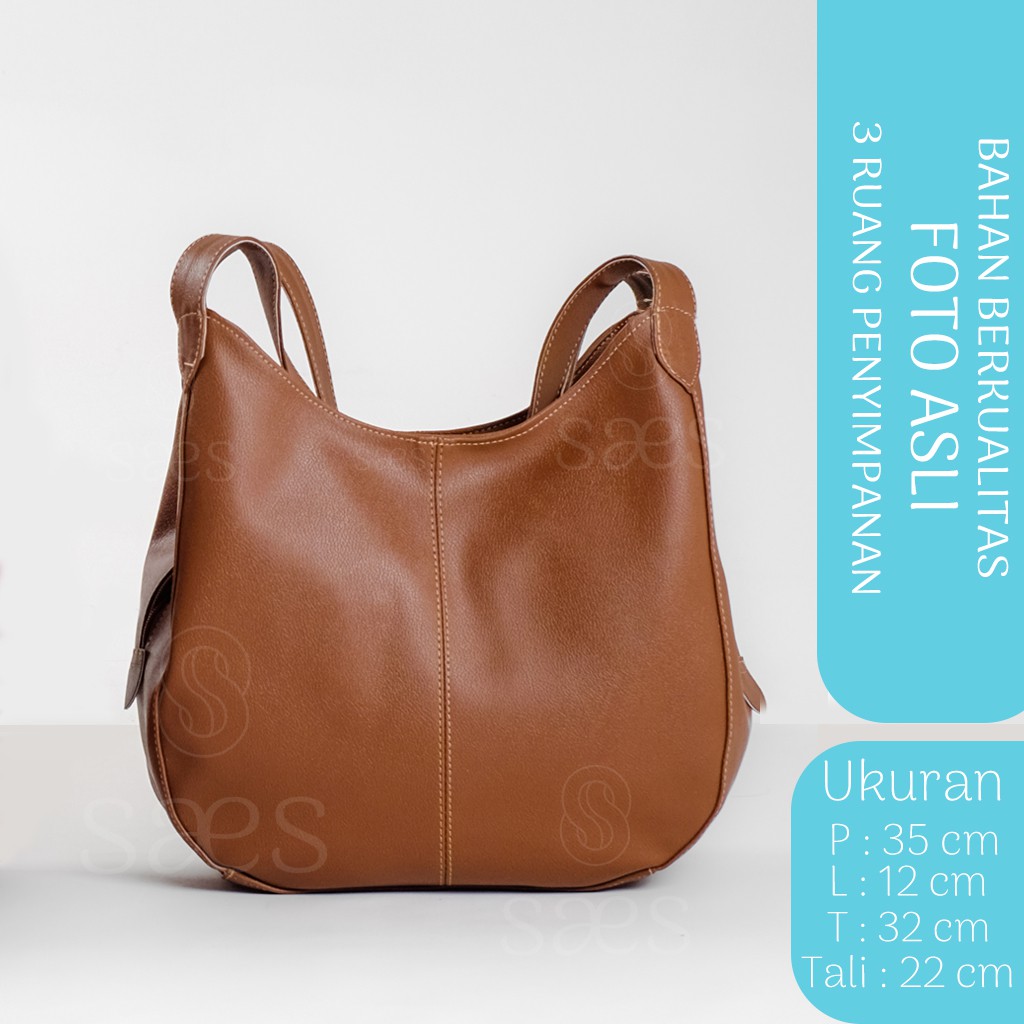 HOBO BAG VINTAGE DESIGNER BROWN saes Tas Kerja Tas Kantor Kulit Murah Widuri saes store 004