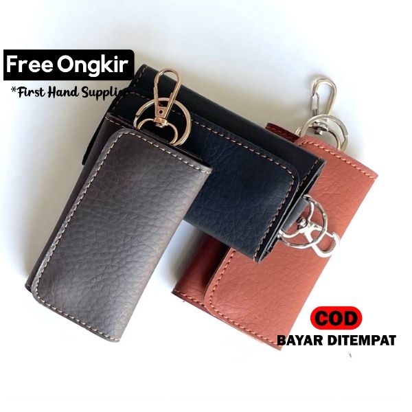 Gantungan Kunci Dompet STNK Mobil Motor 3 Lipat Sovenir Pernikahan Unik Kekinian Murah Kecil Batik Paket DP03-A1