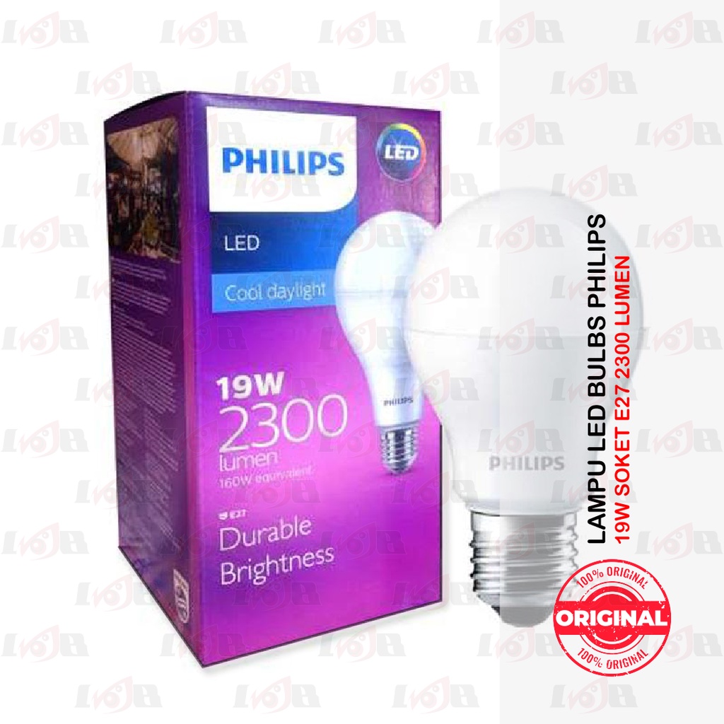 PHILIPS LED 19w 2300lumen Bulb Philip Lampu Rumah E27 220v 240v 19watt Lampu Hemat Energi