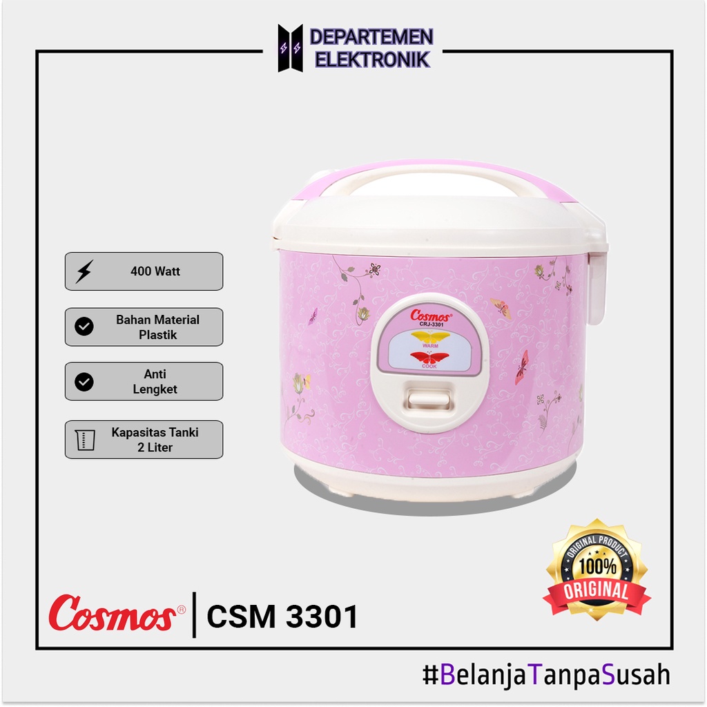 Cosmos CRJ-3301 N Magic Com 1.8 Liter 3in1 MURAH BANGET / GARANSI RESMI