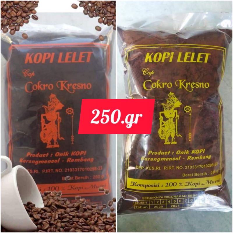 [KOPI LELET KHAS LASEM REMBANG] BY CAP COKRO KRESNO 250gr