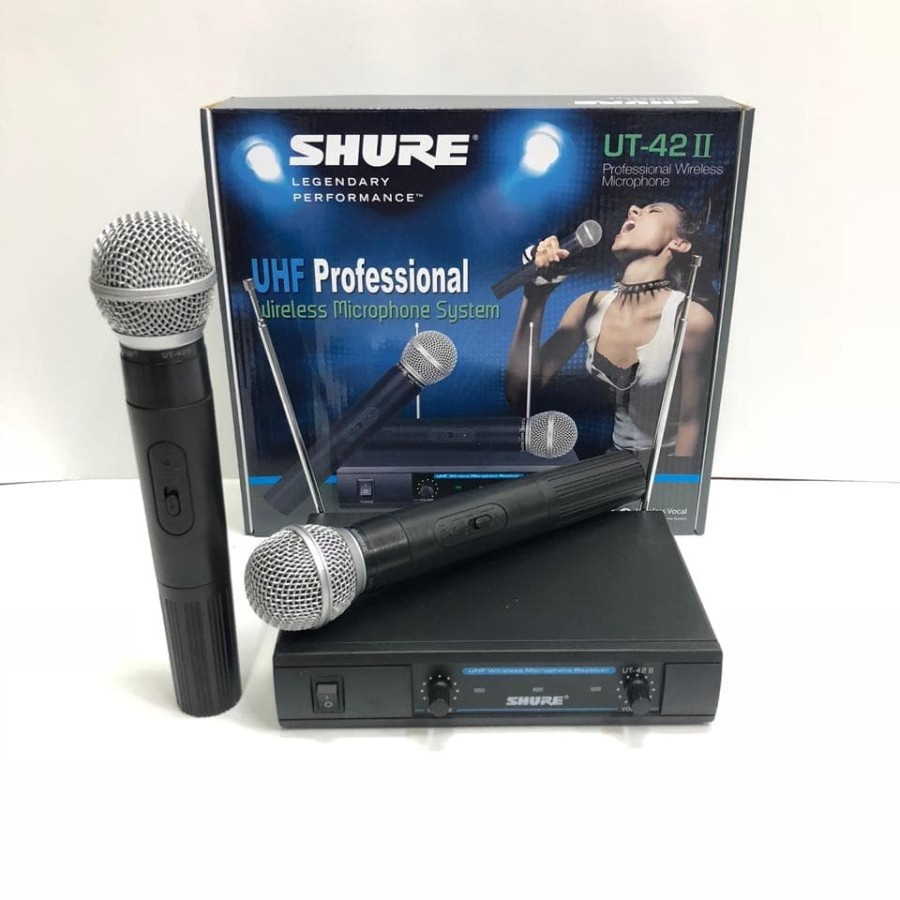 Mic Wireless Shure UT42II UT 42II UT 42 II - Karaoke,MC,Pidato,Studio