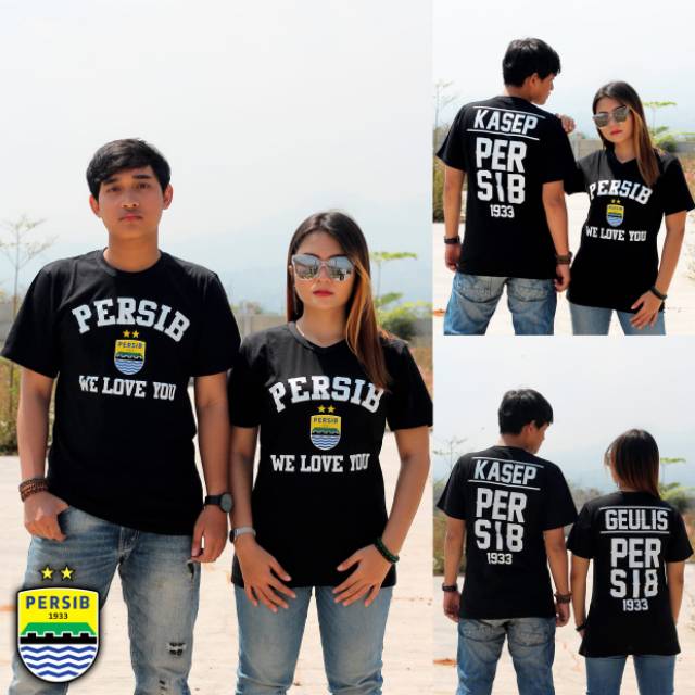 Kaos Persib Couple Kasep Geulis