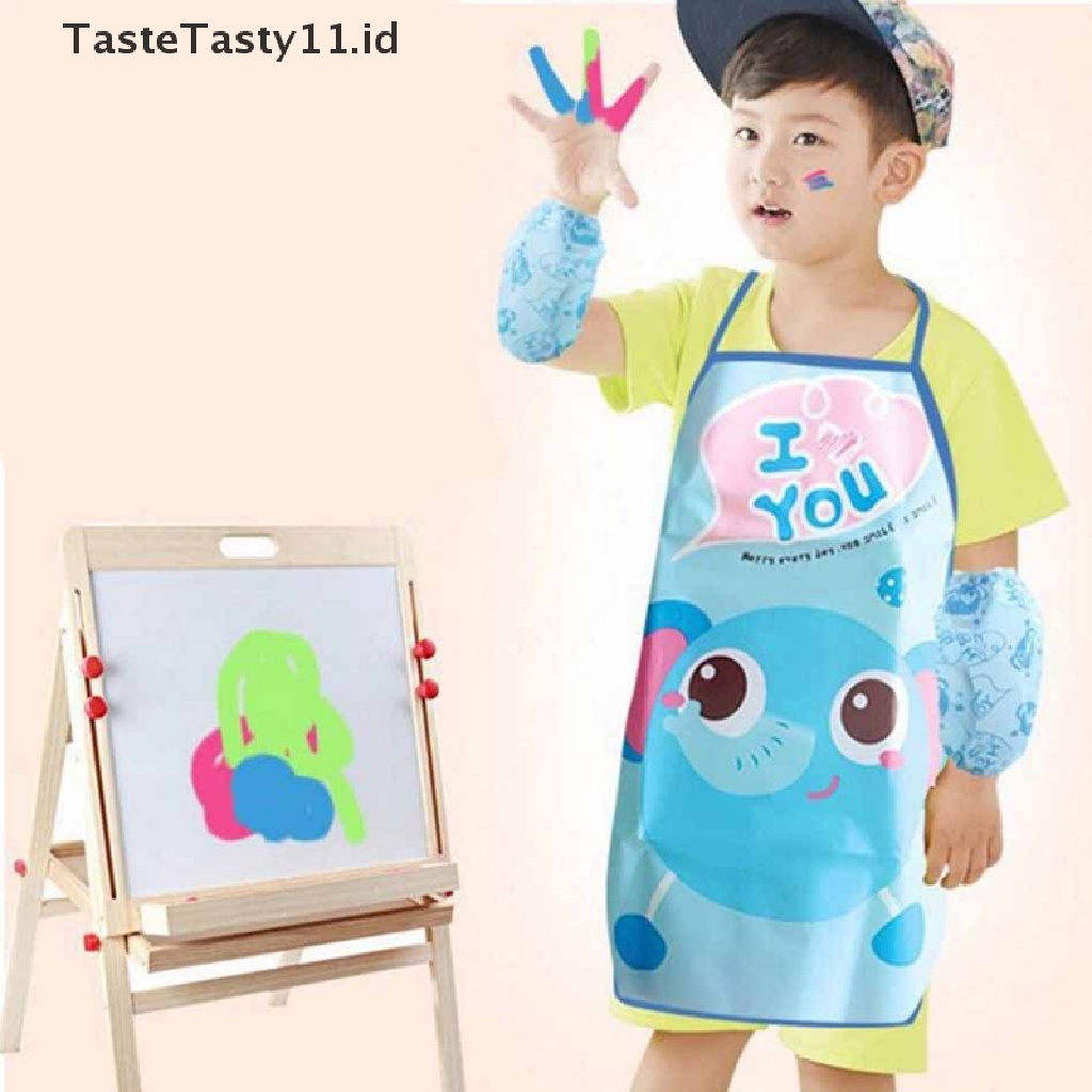 Set Celemek Anak Tahan Air Untuk Koki / Memasak / Melukis