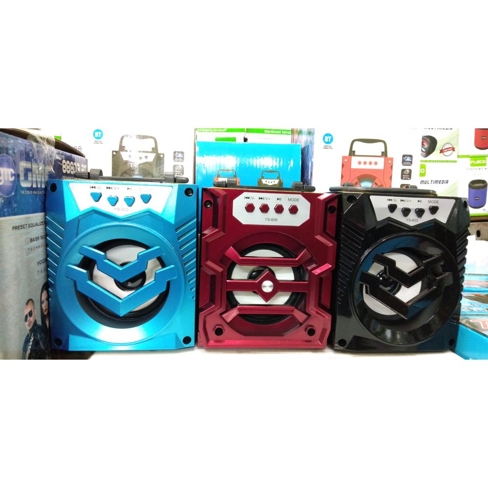 SPEAKER BLUETOOTH YS-602-603/ SPEAKER BLUETOOTH MINI/ SPEAKER WIRELESS/BT/AUX/FM RADIO/USB/TF CARD