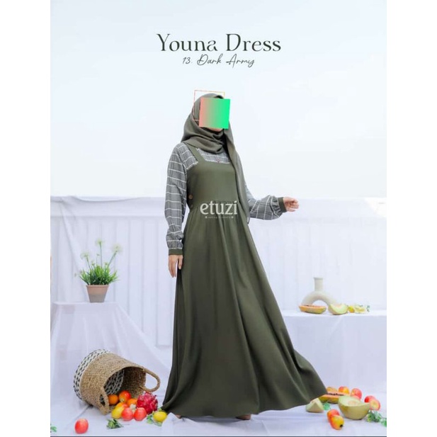 Youna Dress By Etuzi ( Gamis Rasa Overall)