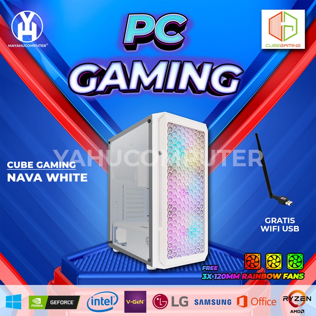 PC GAMING I5 10400F - PC GAMING I5 GEN 10 RAM 8GB SSD 128GB