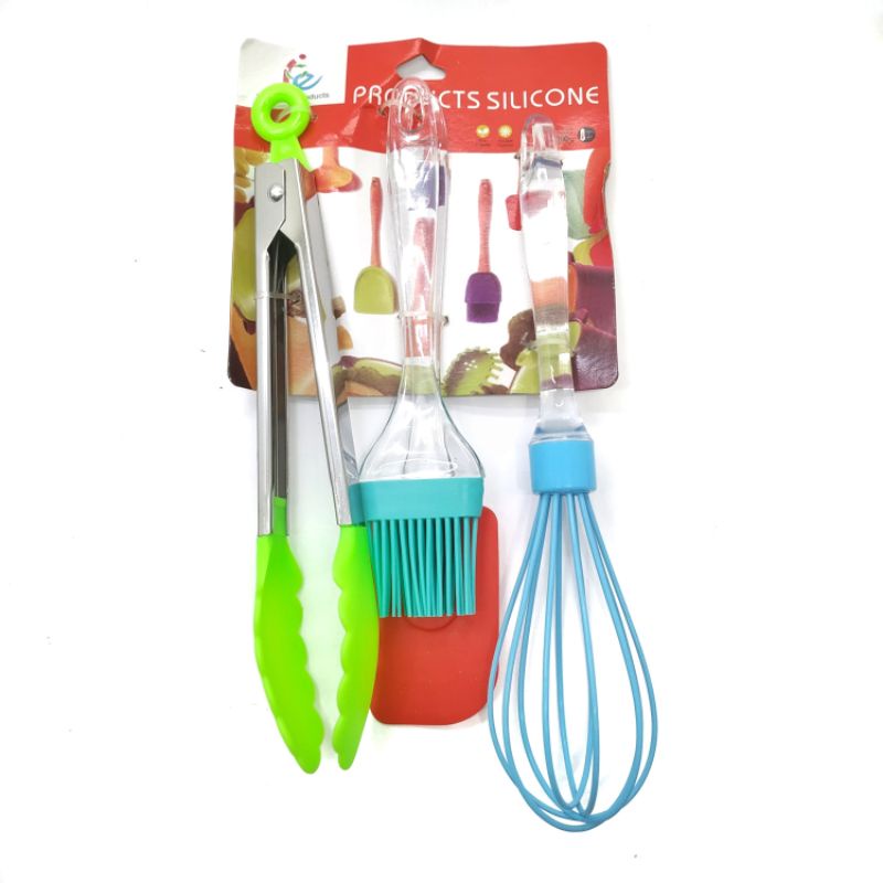 Sillicone Kitchenware Set 4 in1/ Alat memasak sillicone MJ403