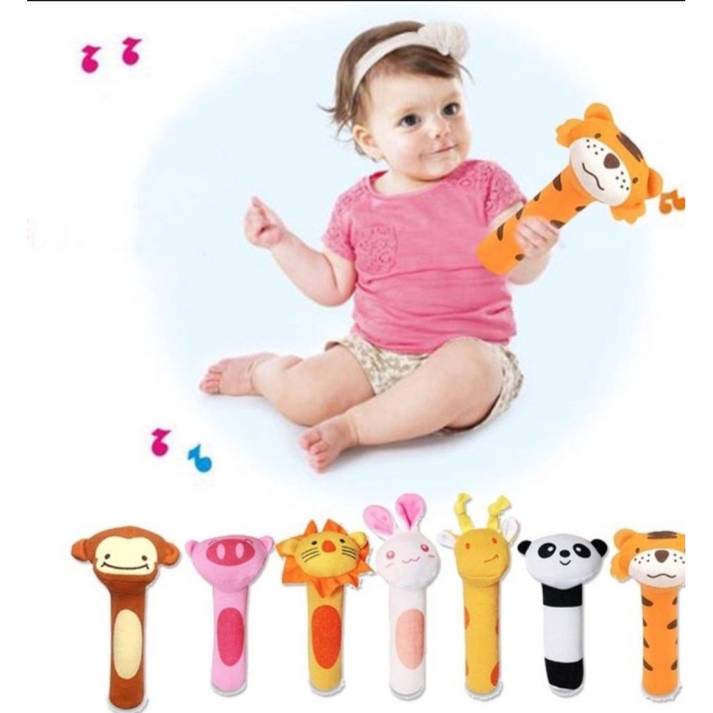 (BC)Mainan Tangan Bayi Bunyi Baby Hand Rattle Toy Stick-bayi online shop