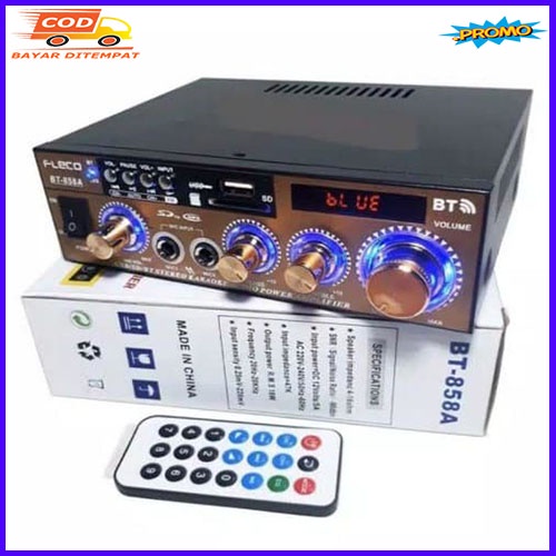 POWER AMPLIFIER BLUETOOTH FLECO BT-858A - AMPLi KARAOKE FLECO F-858A - Ampli Wireless