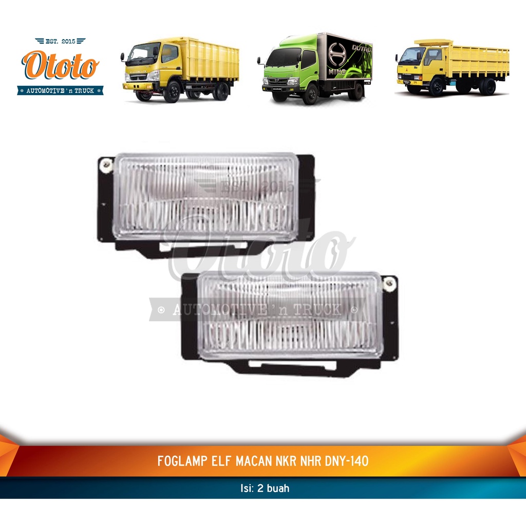 Lampu Bemper elf macan nkr nhr dny 140 (1set)  - Fog Lamp Assy Lampu Kabut
