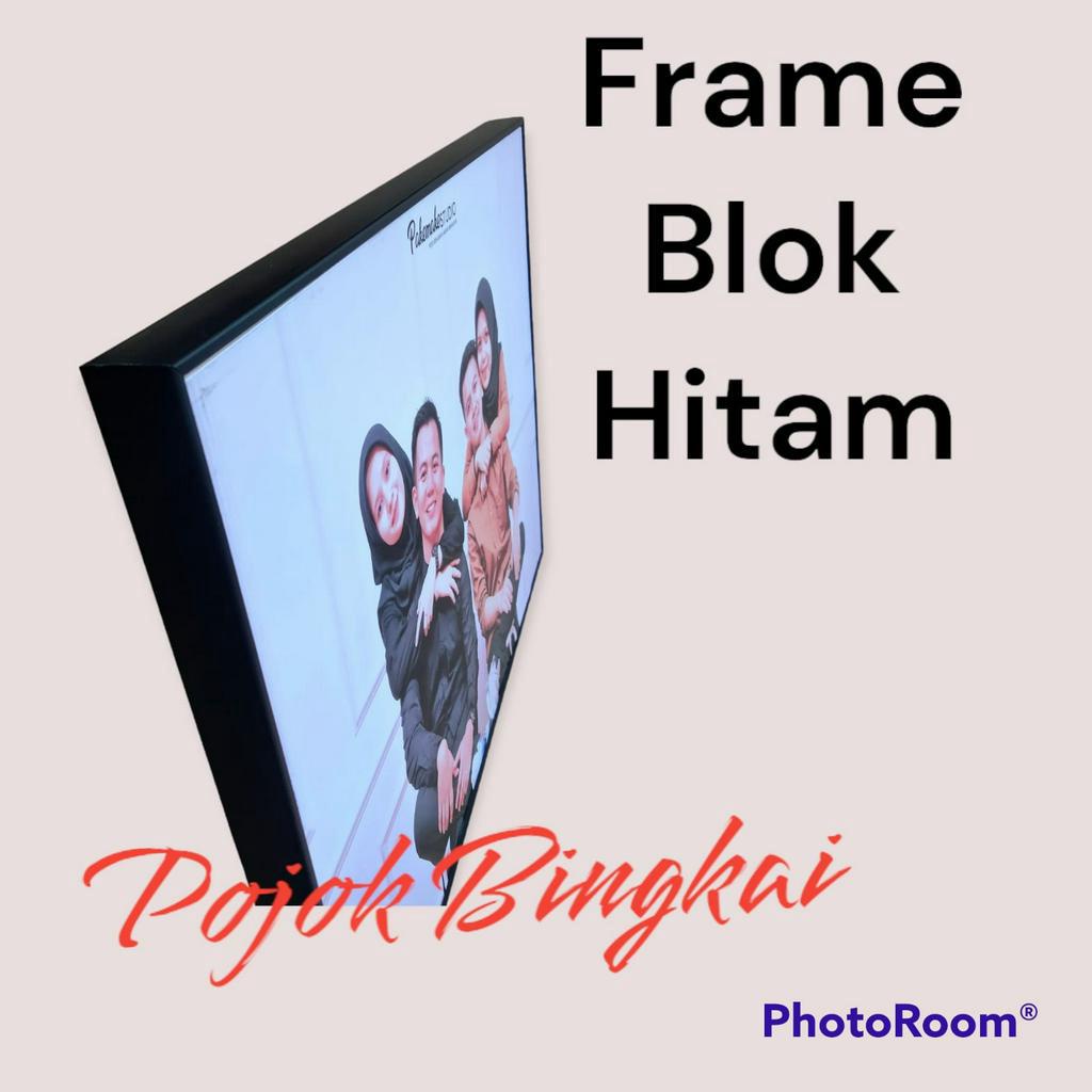 COD - Cetak foto Jumbo 40x60 16RS Plus Bingkai Block / Custem foto + Frame blok / foto block termasuk bingkai