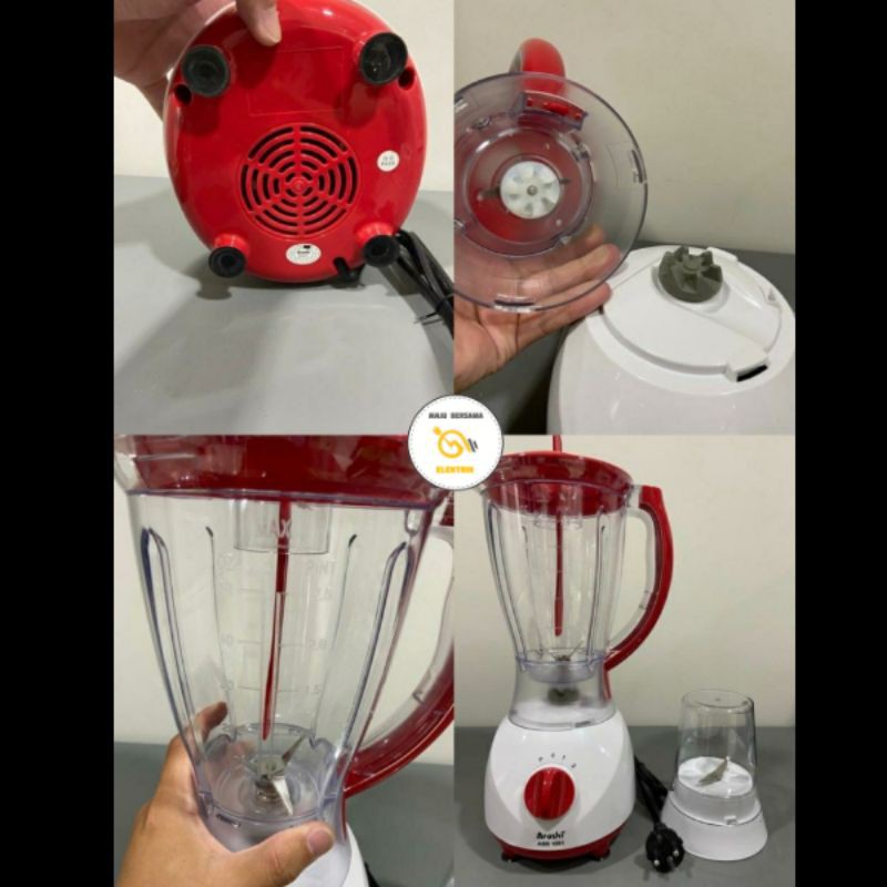 BLENDER ARASHI ASB-1501 BLENDER 2IN1 BLENDER JUICER GRINDER BUMBU. PLASTIK