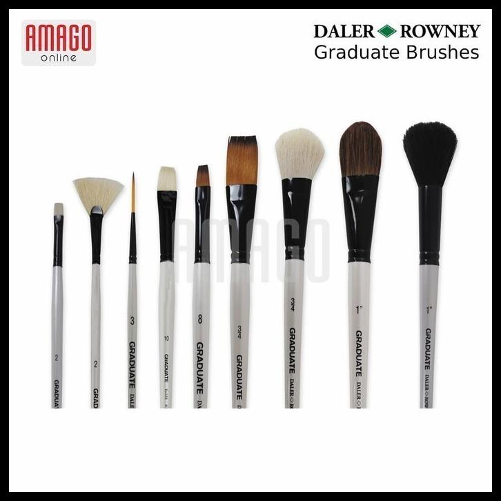 

Kuas Daler Rowney Isi 3 - Graduate Synthetic Brush - Fan And Flat