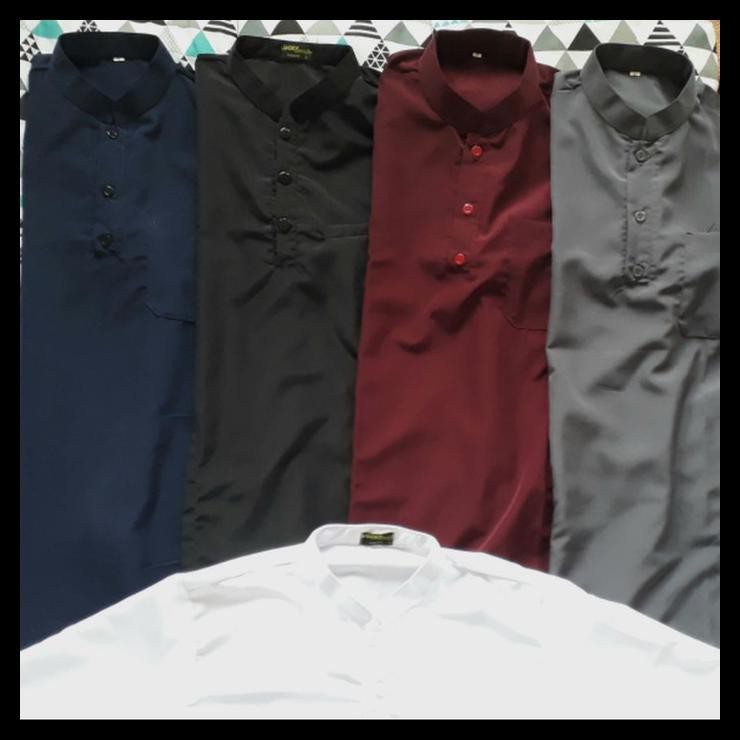 Setelan Koko Gamis Pria Baju Celana Sirwal Paket Baju Gamis