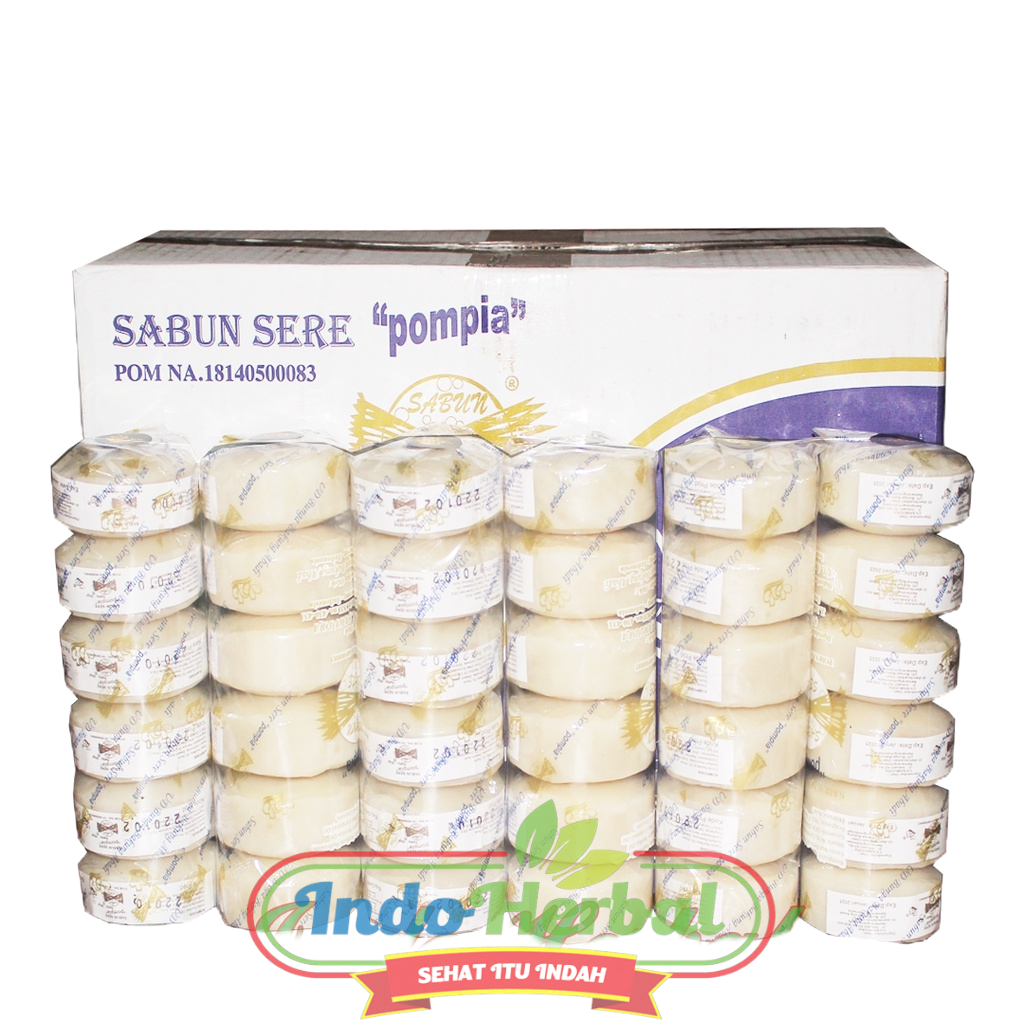 POMPIA SABUN SEREH BUNGA BAKUNG [ 1PAKET 6 PCS ] SABUN POMPIA