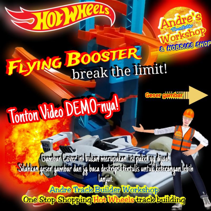 Hotwheels track builder FLYING BOOSTER ori MattelHot Wheels track part