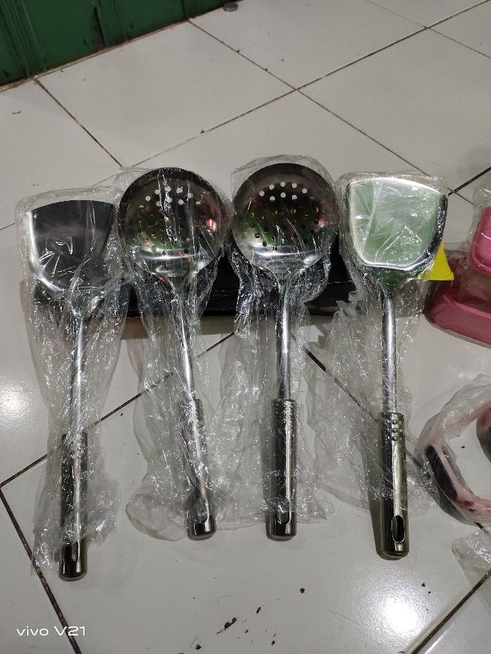 Spatula Stainless Sutil  4 Pcs Sodet Alat Masak Kitchentools