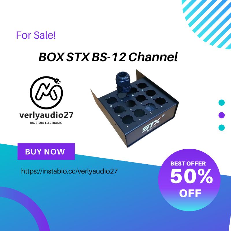 Box Sneke 12 channel STX BS12 Box Snake Box Kosong 12 Channel STX BS-12 Terminal Snake Cable STX Bah