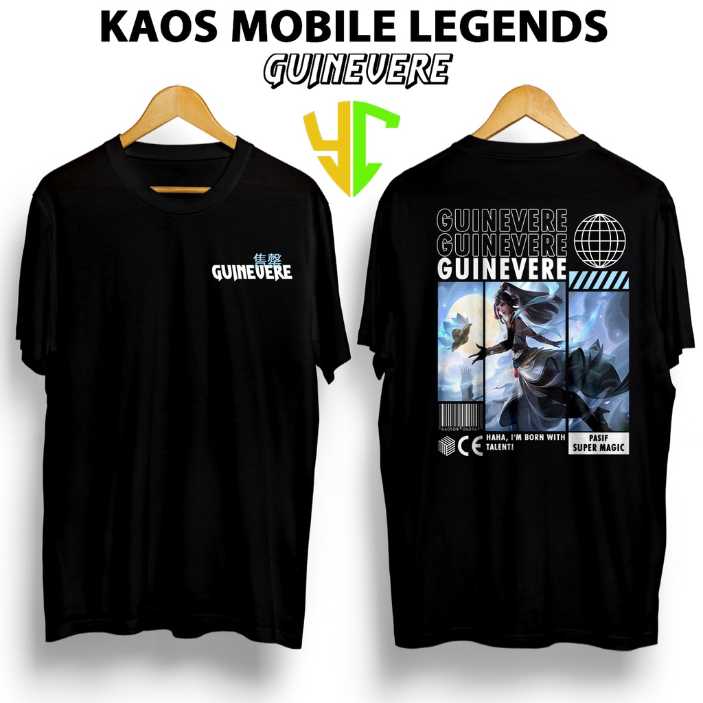 YC Kaos StreetWear Hero ML (GUINEVERE EPIC) Bisa Request Hero, Kaos Pendek Pria Kaos Premium Kaso St