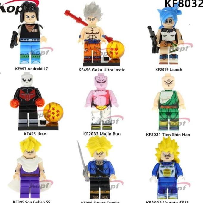 Lego Minifigure Tien Shin Han Majin Buu Dragon Ball dragon Goku