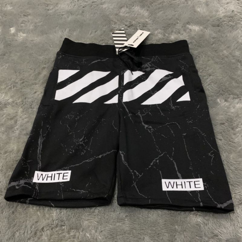 Celana Pendek Short Pants Off White Marble