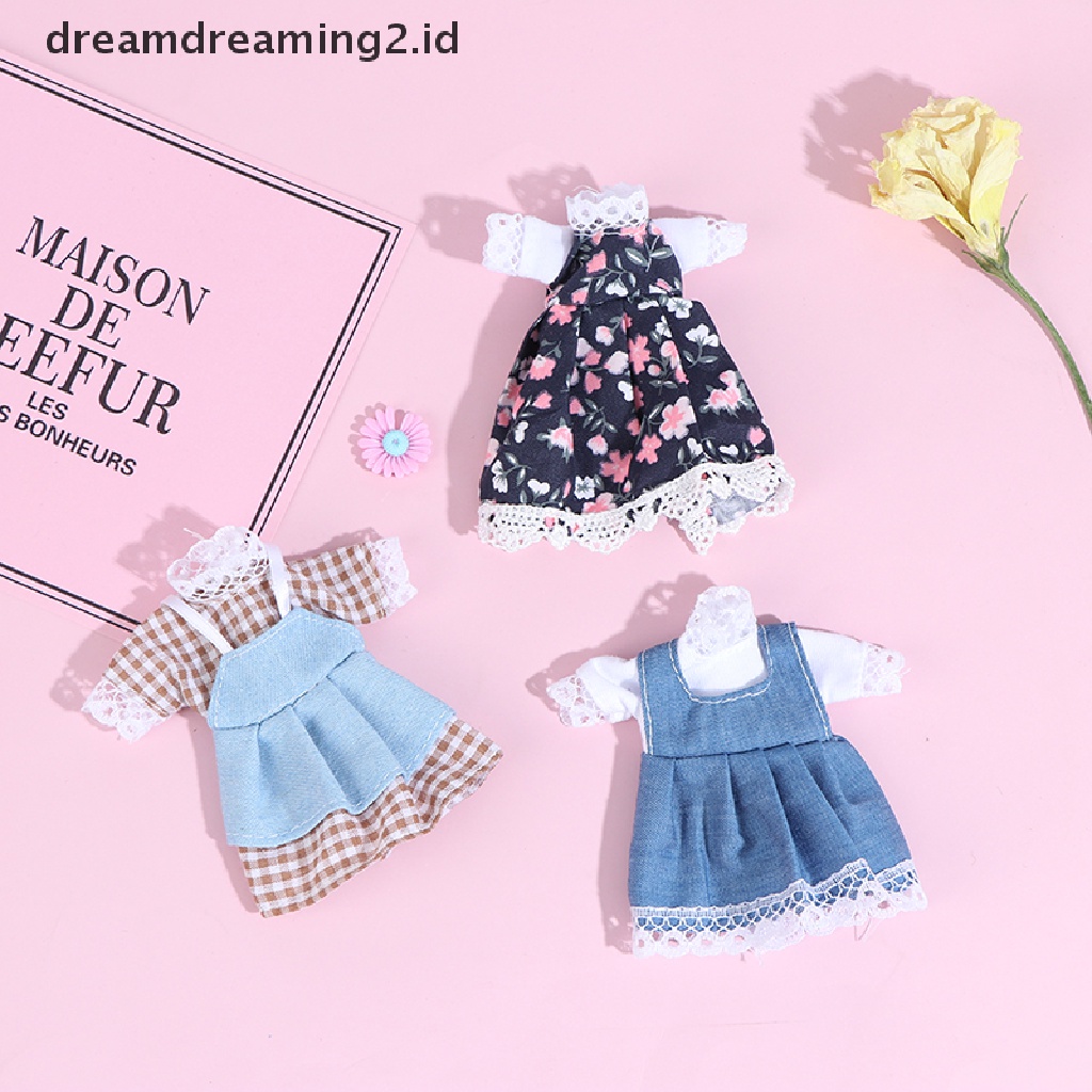 (LIKE) Dress Mini DIY Untuk Boneka Perempuan Skala 1: 8