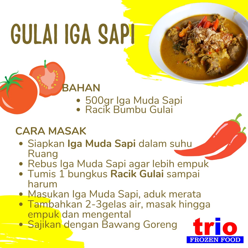 PAKET Gulai Iga Muda Sapi