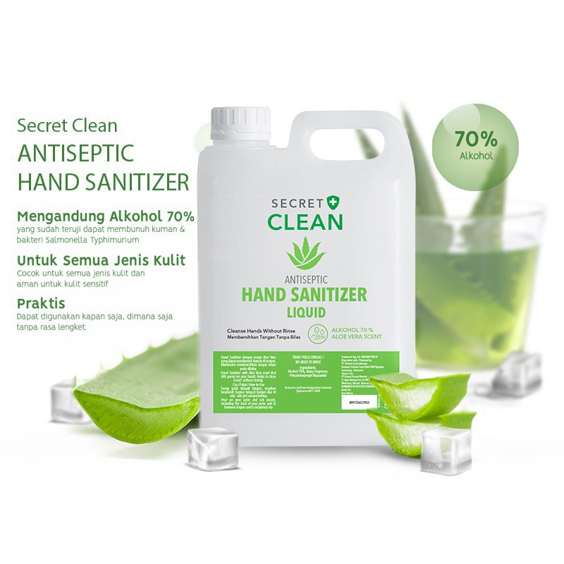 Hand Sanitizer Liquid Secret Clean 5 Liter