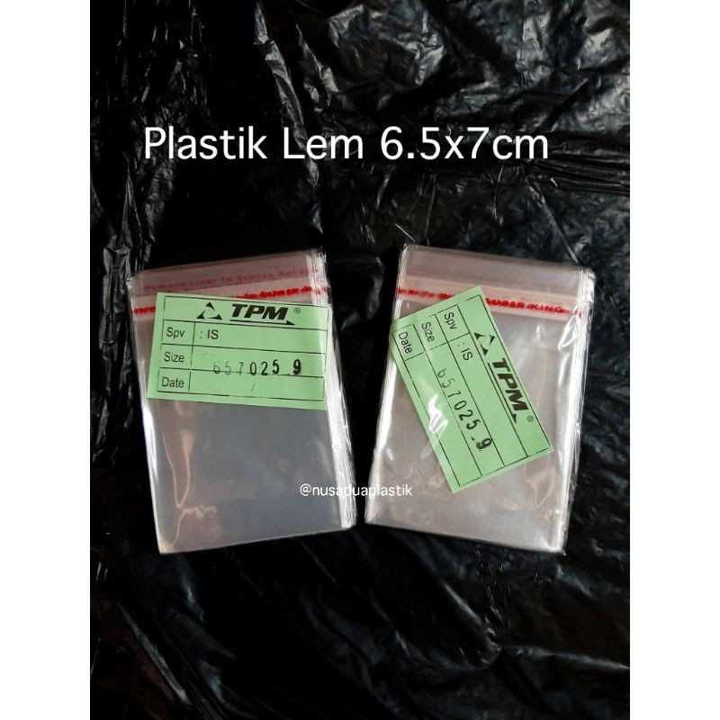 

Plastik OPP Lem 6.5x7 cm Seal Perekat Plastik Undangan Snack Sovenir