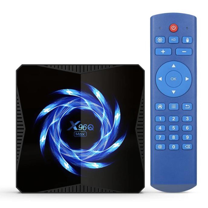 Ready&Siapkirim X96Q Max Android Tv Box 10.0 Stb Full App Nonton Free Ram 4Gb Rom 64Gb - X96Q Max