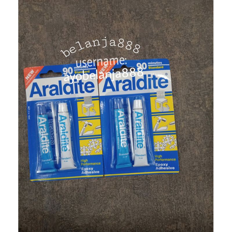 Lem araldite biru epoxy 90 menit