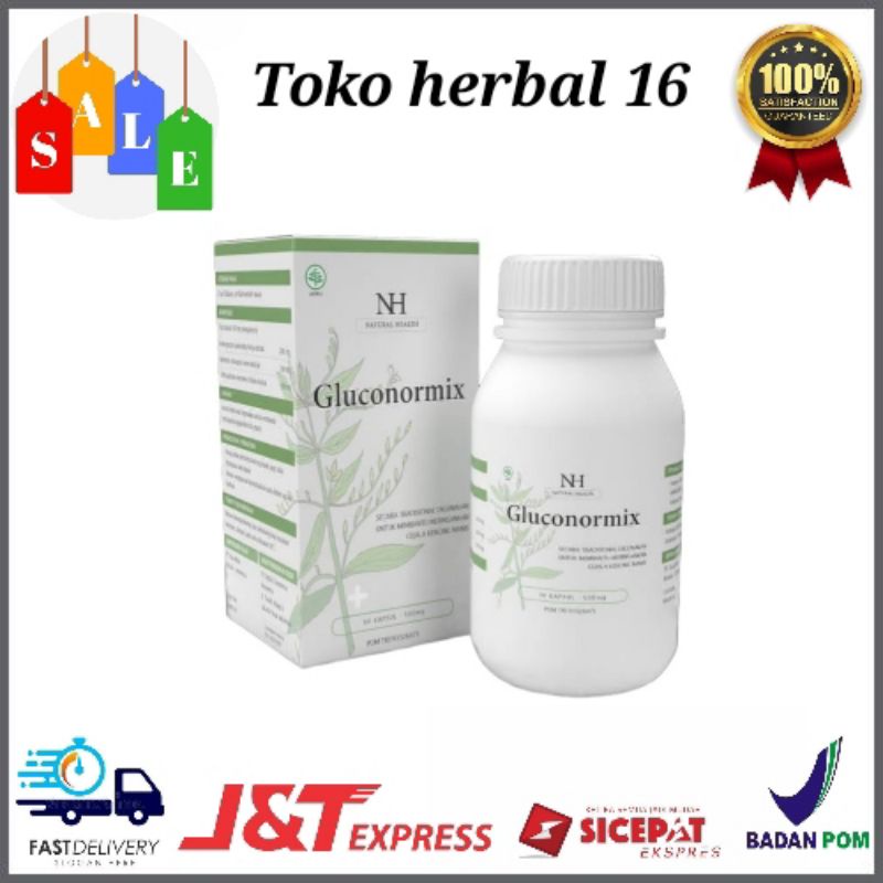 GLUCONORMIX ASLI ORIGINAL Obat Gluconormix - Obat Diabetes - Obat Kencing Manis Dijamin
