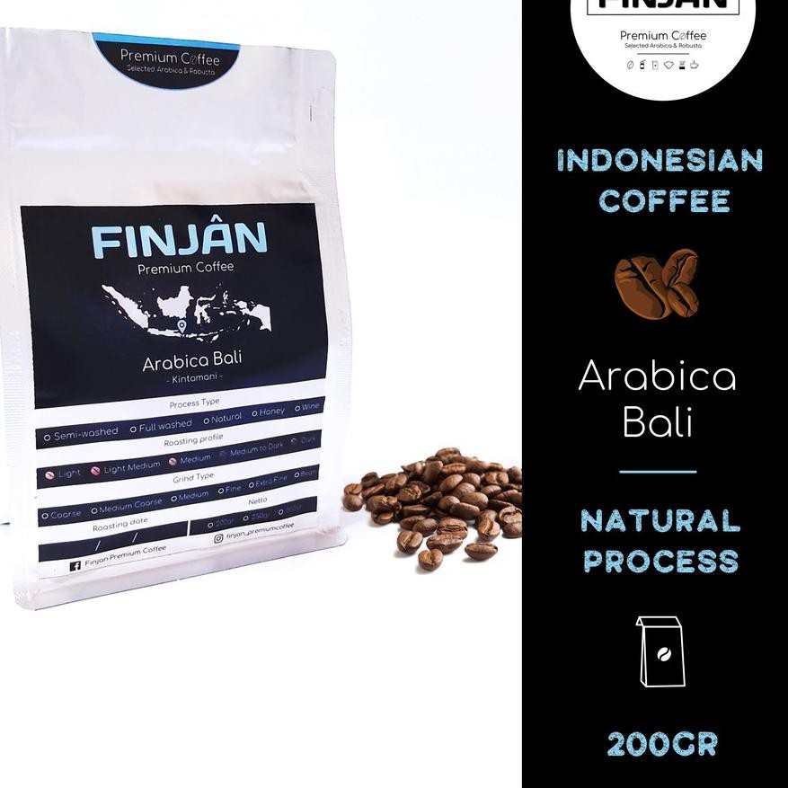 

YU7✰ Kopi Arabika Bali Kintamani | Natural Process 200g-500g | Finjan Premiun Coffee Recommended