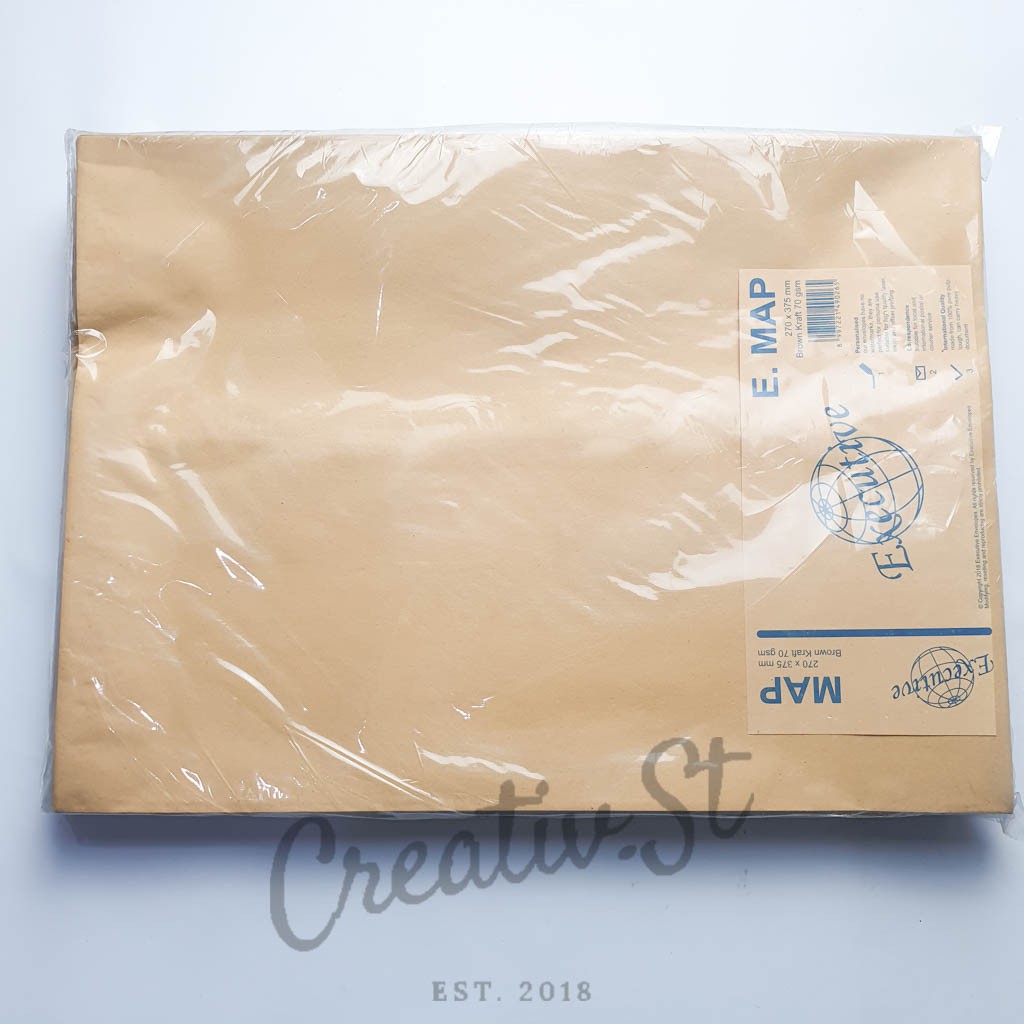 

Executive Amplop Coklat Polos Ukuran Map E Tanpa Lem 37.5 Cm X 27 Cm