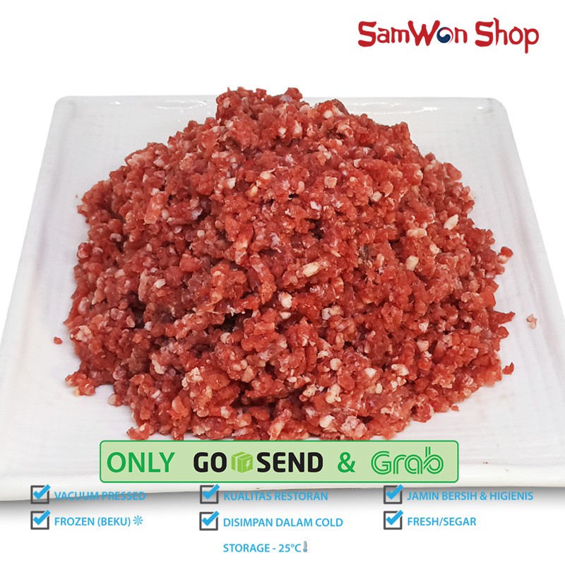 

DAGING GILING SAPI AUS 500 GR PREMIUM - DAGING CINCANG DIKEMAS VACUM PRESSED