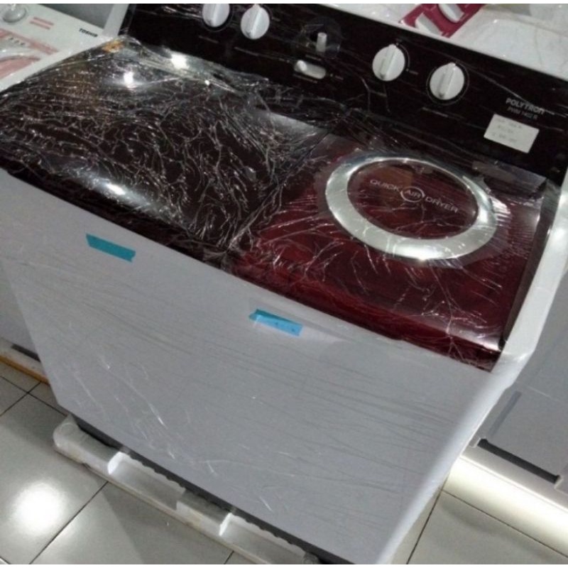 POLYTRON 14 KG MESIN CUCI 2 TABUNG PWM 1402 MESIN CUCI 14 KG BANDUNG