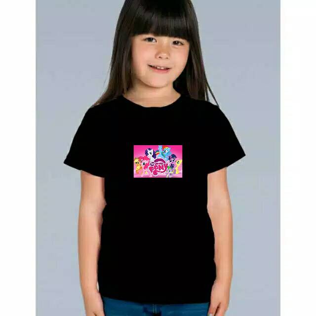 Baju Kaos Anak Perempuan Model Terbaru LITLE PONY/KUDA PONY